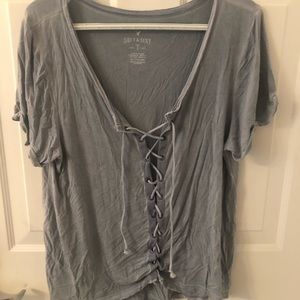 American Eagle Tie Up Top